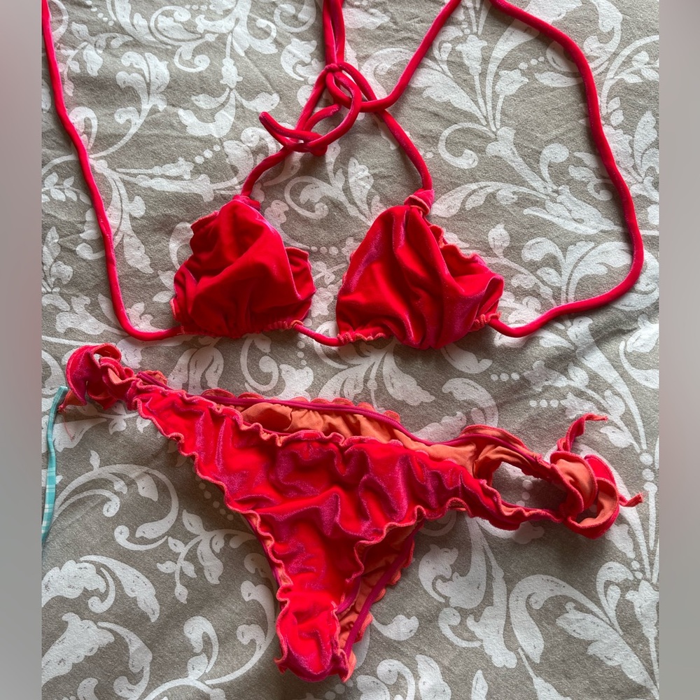 Perfect velvet bikini never worn by designer Shelly kagan